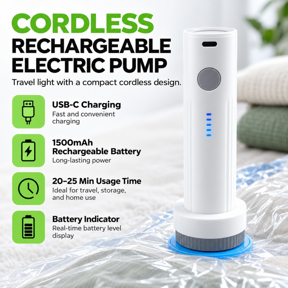 Vacuum Chamber Small - Rechargeable Electric Vacuum Pump Low Noise