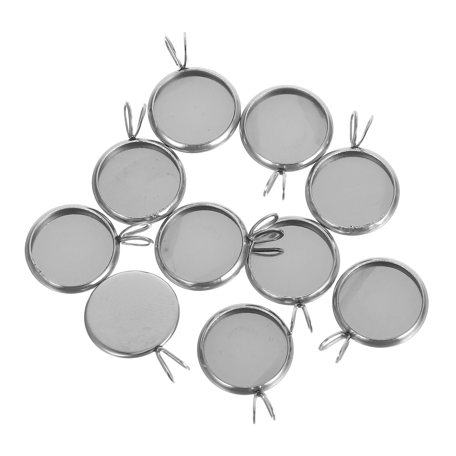 10Pcs 12Mm Round Pendant Tray  - огляд і ціна Resin Crafts Diy