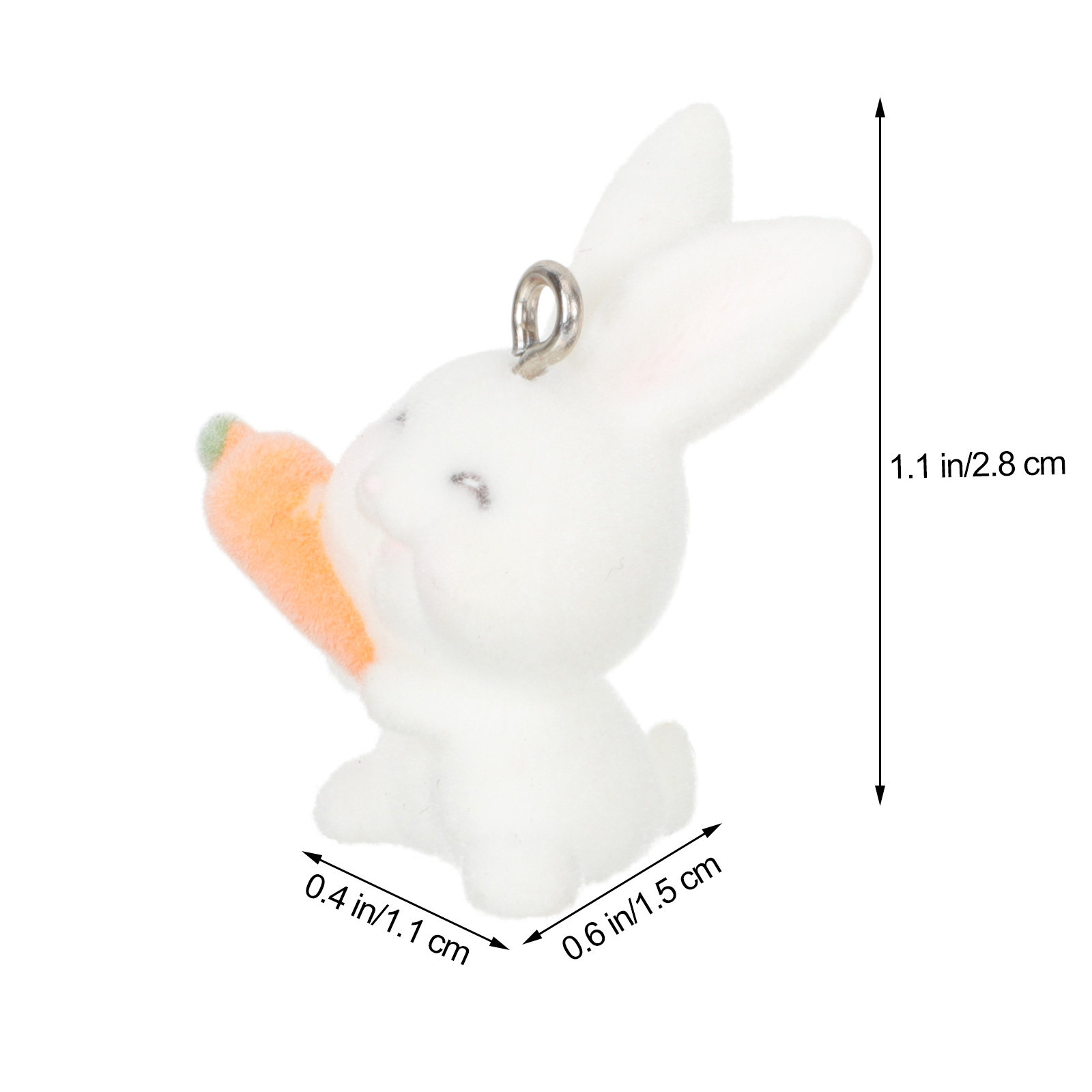 10Pcs Resin Rabbit Charm Penda - огляд і ціна Resin Crafts Diy