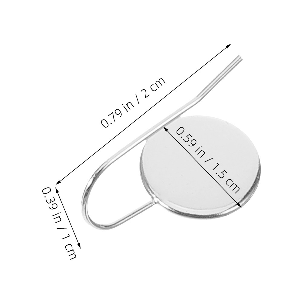 20Pcs Polished Stainless Steel - огляд і ціна Bezels Set Pendant